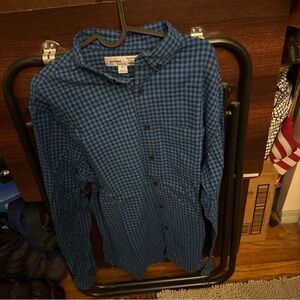 Old Navy Men's Checkered Blue Shirt Jacket